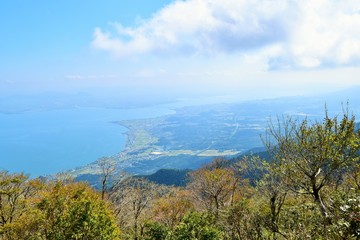 琵琶湖テラスからの眺め、琵琶湖バレイ、滋賀県、日本