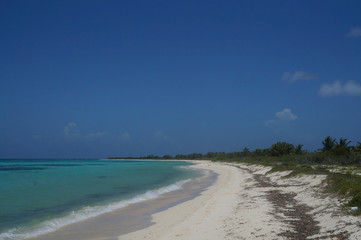 Obraz premium Cozumel island in Quintana Roo, Mexico. Blue turquoise Caribbean sea. 