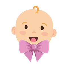 cute little baby girl character