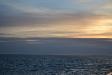 sunset over the sea