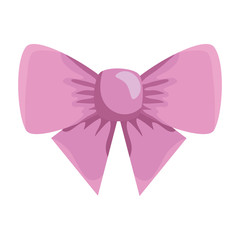cute bow decorative isolated icon