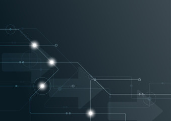 Abstract geometric connect lines and dots.Simple technology graphic background.Illustration Vector design Network and Connection concept.