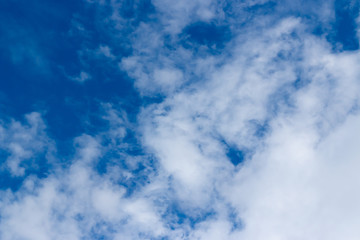 blue sky with white clouds