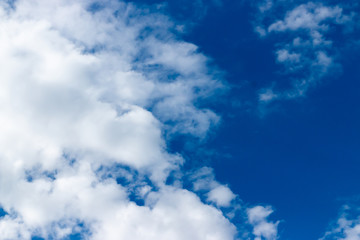 blue sky with white clouds