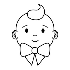 cute little baby boy character