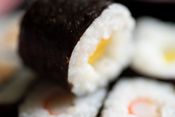 Frisch zubereitete Sushi