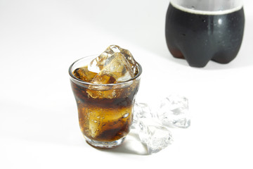 Carbonated soft drink sold in stores. Cold drink concept