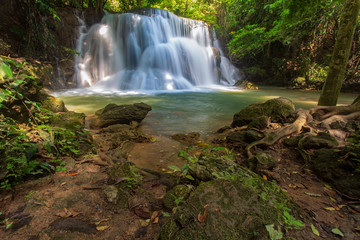 Huai Mae Khamin waterfall, Kanchanaburi, Thailand