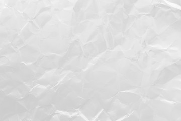 White crumpled recycled paper texture background for business communication and education concept design.