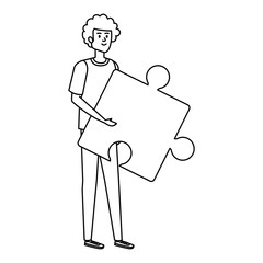 young man lifting target arrow success