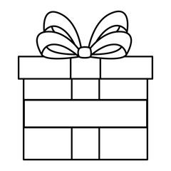 gift box present isolated icon