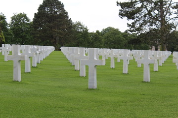 The American war cemetery in Normandy