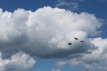 The military aeroplanes