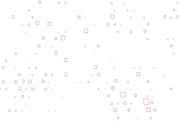 Light Blue, Red vector template with spots, rectangles.