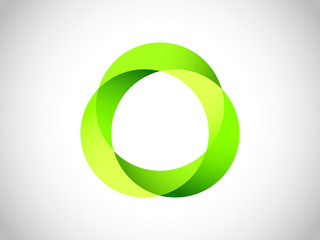 Overlapping circles and ovals in a circular pattern. Abstract shapes together showing unity and diversity concepts.