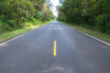 Country road in Phanonphai of Thailand