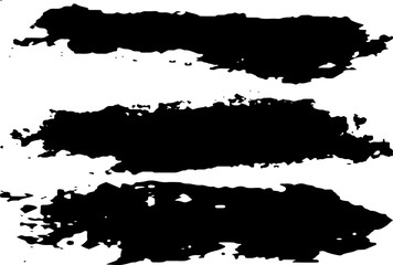 Obraz premium Black grunge spots on white background