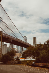 Brooklyn Bridge and New York City Skyline