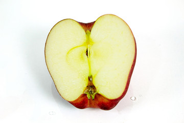 apple in shape of heart