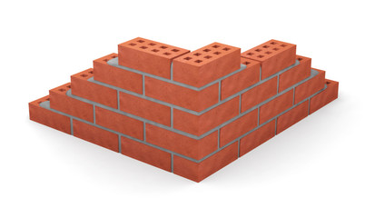 brick block red stone construction material 