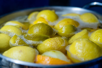 Boiling cutrus fruits