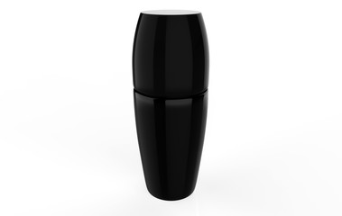 plastic cosmetic bottles for cream lotion on white background. 3d illustration