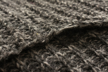highly detailed needlework wool fabric, close up wool texture background