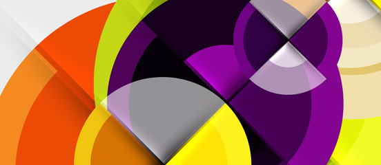 Obraz premium Circular geometrical design template