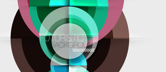 Obraz premium Geometric design abstract background - circles