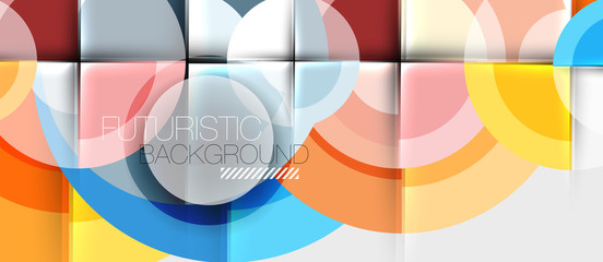 Obraz premium Geometric design abstract background - circles