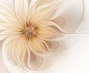 Abstrakte fraktale hellbeige Blume © svetlanass13