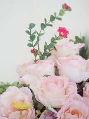 artificial flower isolated on white background