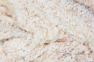 White dough as an abstract background