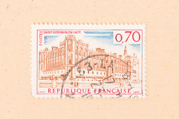 FRANCE - CIRCA 1967: A stamp printed in France shows Saint-Germain-en-Laye, circa 1967