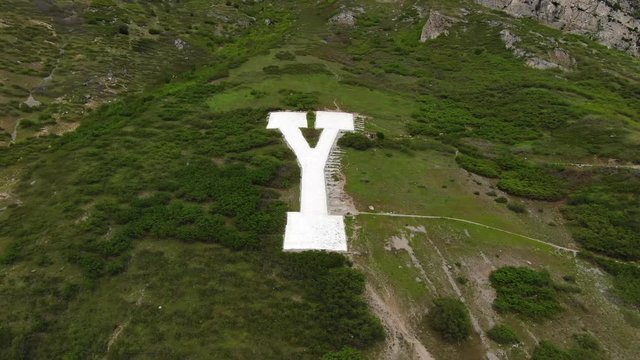 Beautiful Utah County Sunny Orem Downtown Provo Summer Wasatch Range Uinta Mountains Background Buildings Temple BYU Campus College USA 4K Y on the mountain