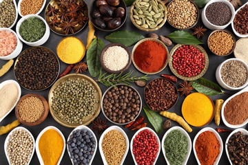 Spices and herbs.
