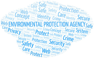 Environmental Protection Agency word cloud. Wordcloud made with text only.