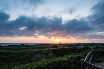 sunset at denmark's westernmost point