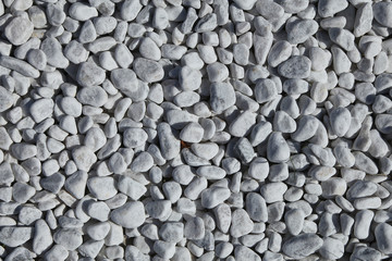 Gravier blanc arrondi	