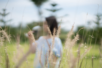 Young cute Asian Japanese girl hipster   women drinking wine at beautiful garden outdoor sky mountains scenery views 