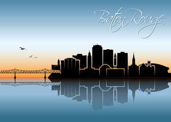 Obraz premium Baton Rouge skyline - Louisiana, United States of America, USA
