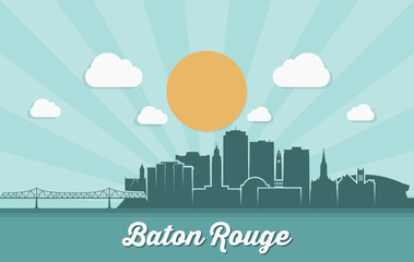 Fototapeta premium Baton Rouge skyline - Louisiana, United States of America, USA
