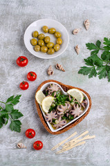 Baby octopus in spicy dressing