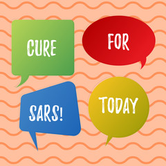 Conceptual hand writing showing Cure For Sars. Business photo text Medical treatment over severe acute respiratory syndrome