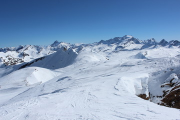 Naklejka premium ski de randonnée dans le Grand Paradis