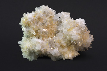 Large group of quartz crystals from Mont Blanc, Italy.