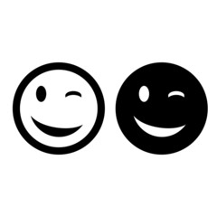 Fototapeta premium Smile icon. Happy face symbol.Smile icon for your web design.