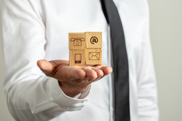 Contact and communication icons