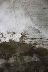 Wall background after plaster with cement-sand mortar