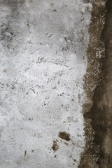 Wall background after plaster with cement-sand mortar